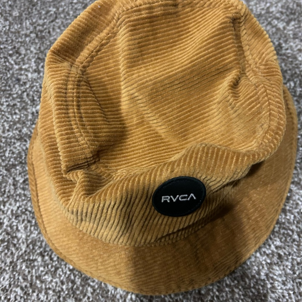 RVCA Corduroy Bucket Hat in Tan